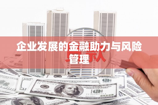 溪州企业发展的金融助力与风险管理
