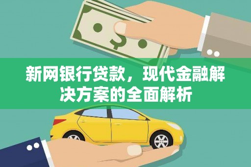 溪州新网银行贷款，现代金融解决方案的全面解析