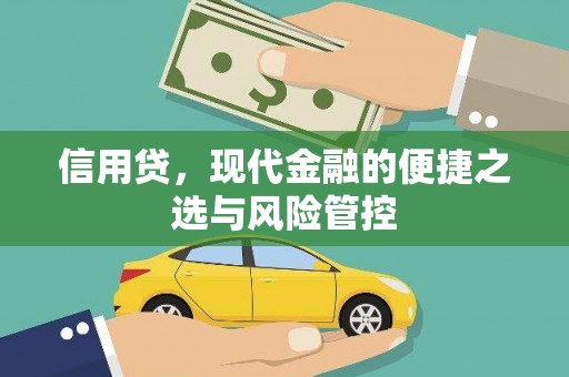 溪州信用贷，现代金融的便捷之选与风险管控
