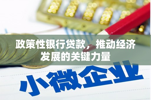 溪州政策性银行贷款，推动经济发展的关键力量