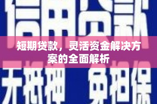 溪州短期贷款，灵活资金解决方案的全面解析