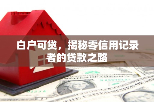 溪州白户可贷，揭秘零信用记录者的贷款之路